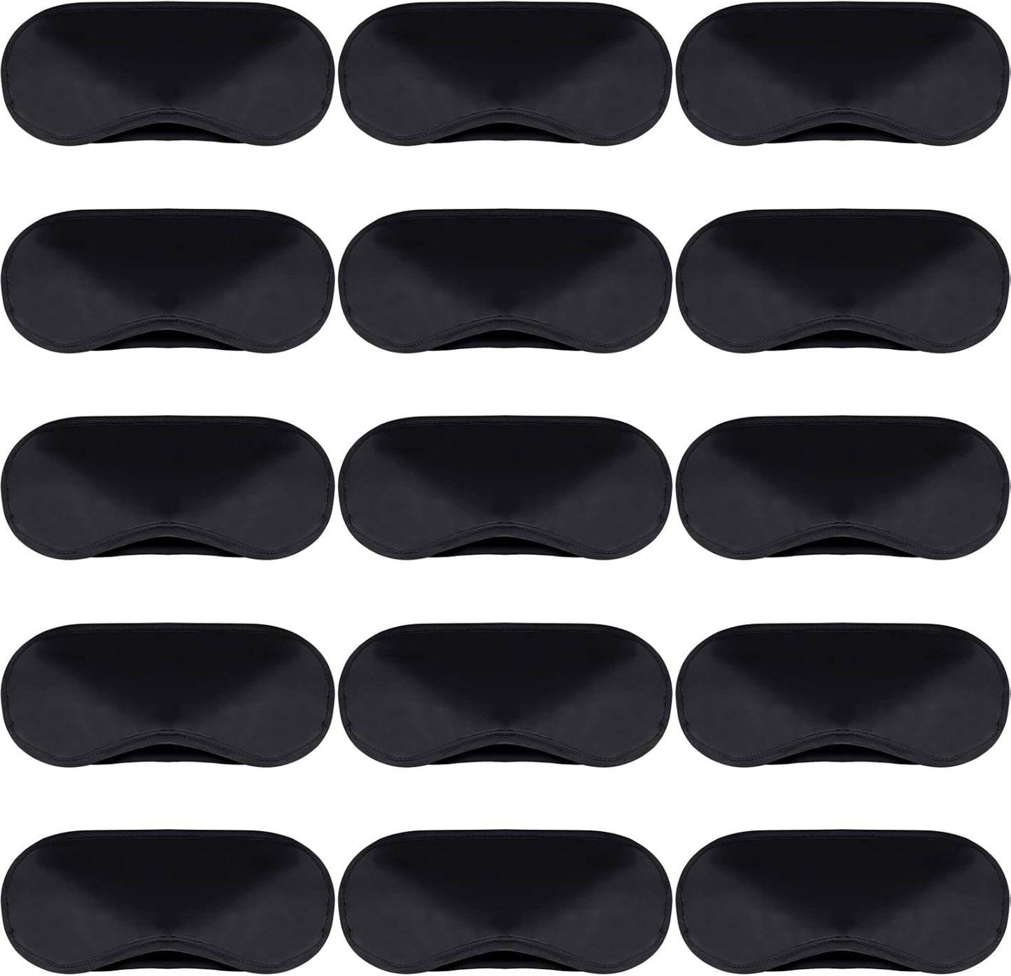 100 Pack Eye Mask Disposable Blindfolds for Games with Nose Pad Soft Eye Cover Party Pack Sleep Eye Masks Eye Shade Mask Women Men Kids (Black)