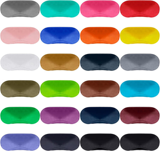 100 Pack Eye Mask Disposable Blindfolds for Games with Nose Pad Soft Eye Cover Party Pack Sleep Eye Masks Eye Shade Mask Women Men Kids (Black)